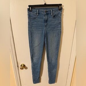 American Eagle super high rise Jennings. Size 4 x-long. Tall